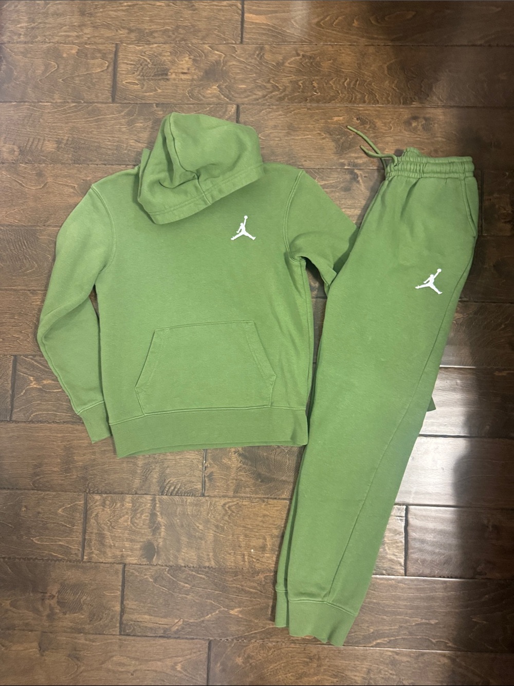 Jordan Olive Green Hoodie and Jogger Set
